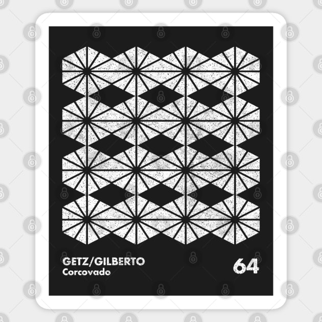 Getz/Gilberto / Minimal Graphic Design Tribute Sticker by saudade